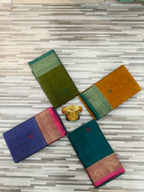 Lepakshi Cotton Saree with Traditional Zari Border