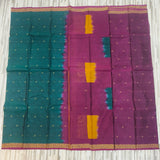 Lepakshi Cotton Saree with Elegant Floral Woven Border