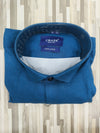Craze Pure Linen Men’s Shirt – Teal Blue | Solid Shirt