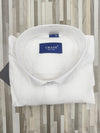 Craze Men’s White Shirt – Self Stripe | Classic Fit