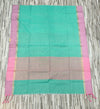 Pastel Contrast Self-Stripe Sarees