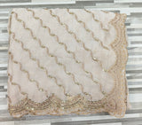 Premium Fendy Chiffon Saree – Wavy Sequin Work with Designer Border