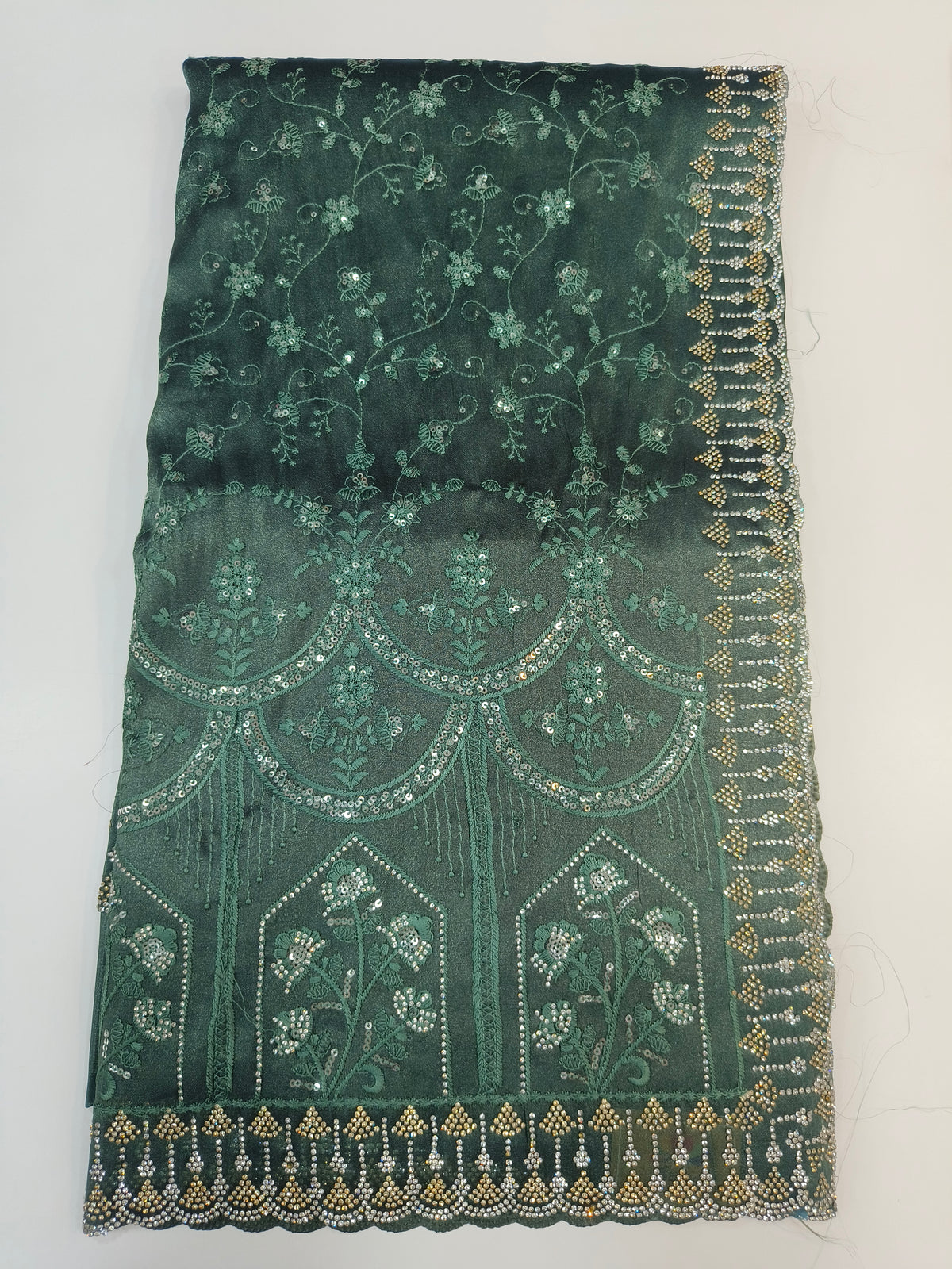 Designer Embroidered Sequin Fabric – Premium Festive & Party Wear