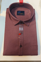 Pan America Legend Men’s Solid Shirt – Coffee Brown