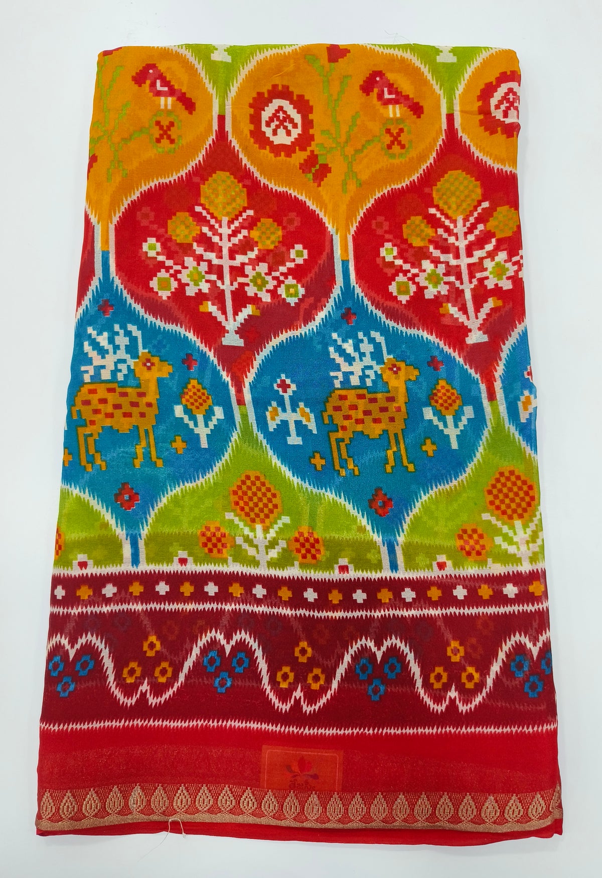 Sree Leela Inspired Multicolor Designer Saree
