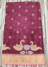 Peacock & Lotus Motif Designer Saree Collection