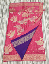 Floral Butta Designer Saree with Jacquard Border