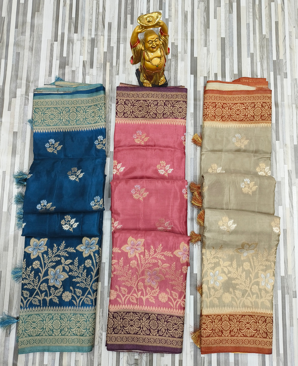 Product Title: Floral Zari Woven Silk Saree with Rich Designer Border