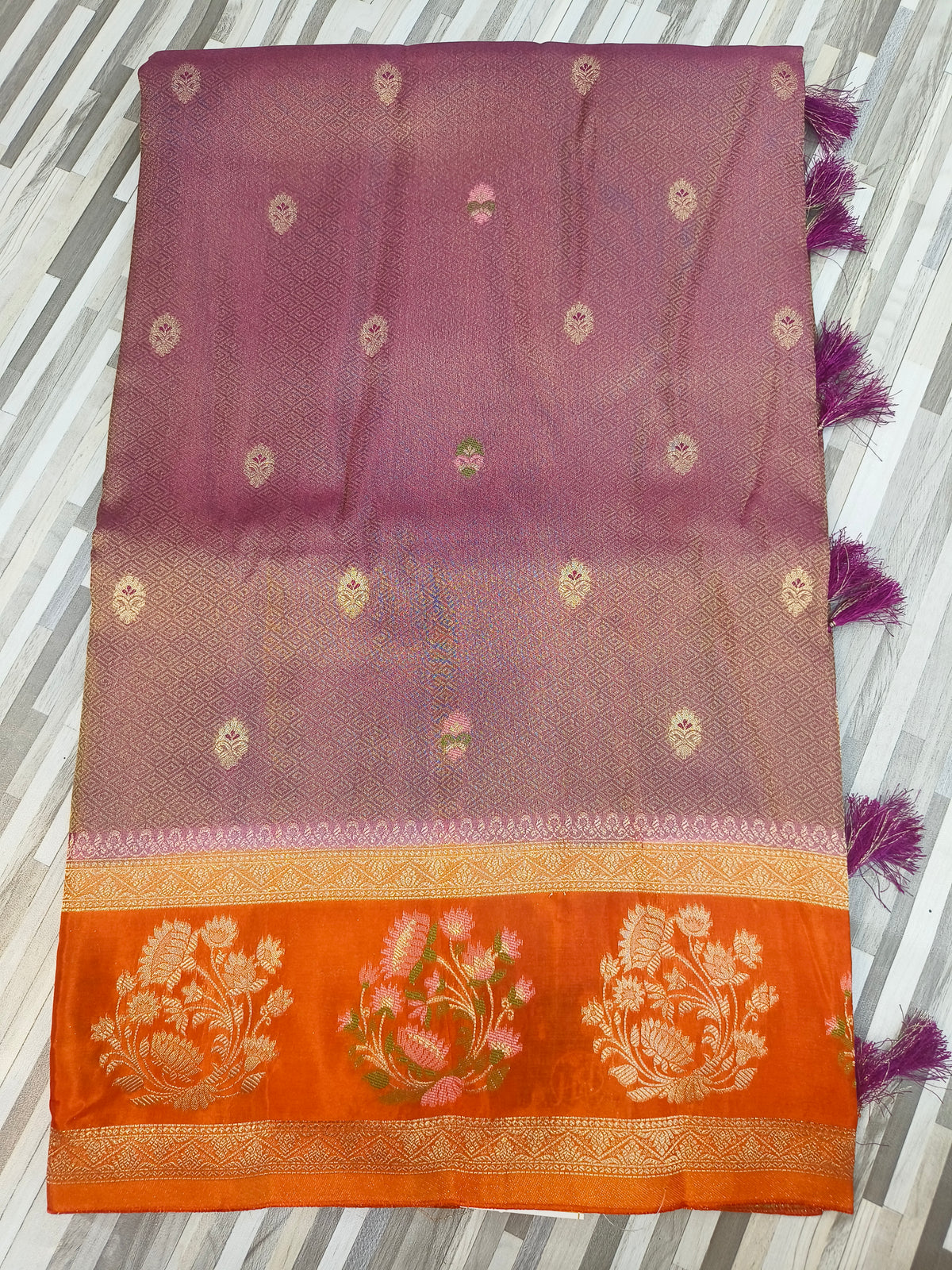 Traditional Floral Border Saree Collection
