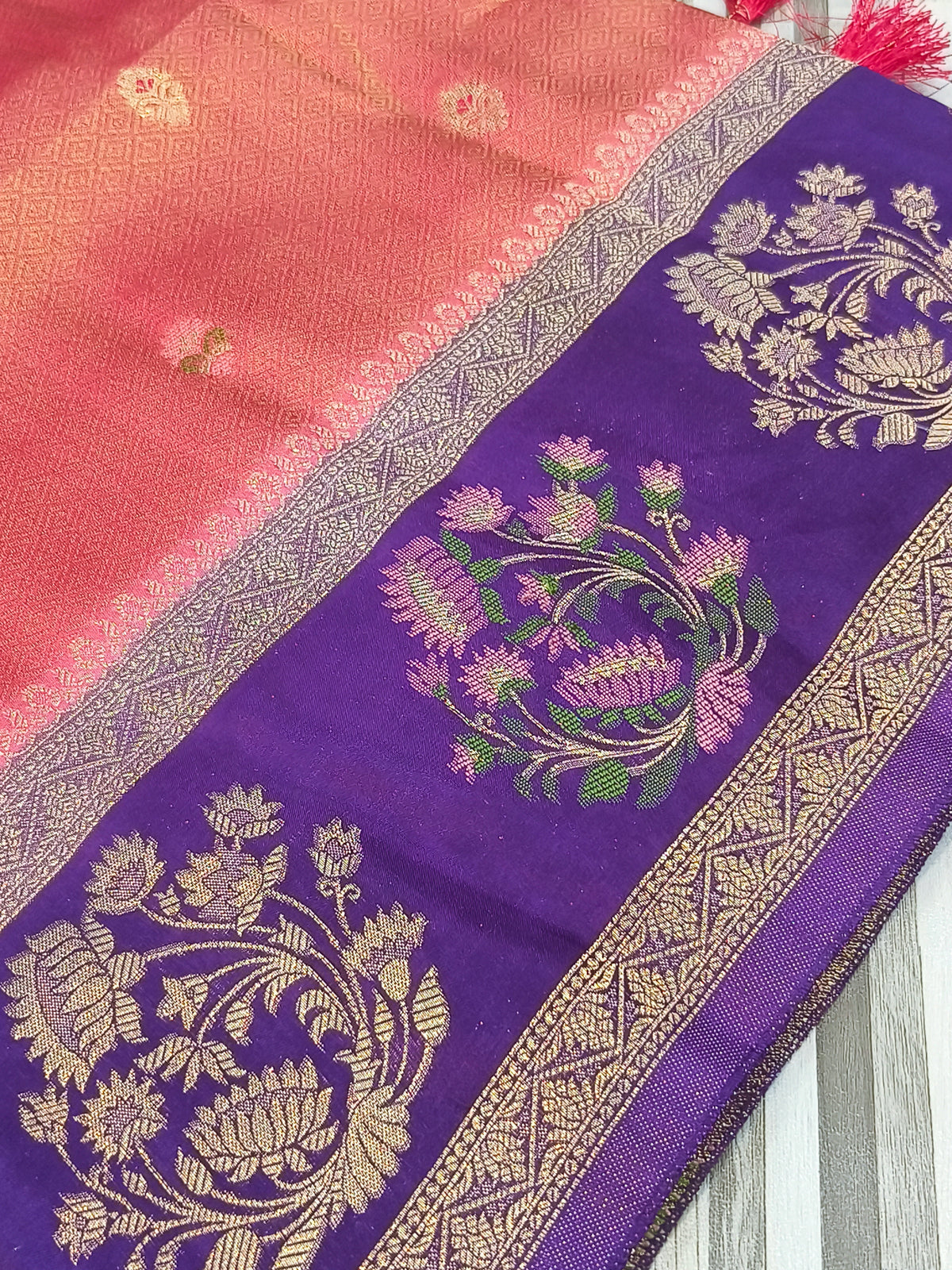 Traditional Floral Border Saree Collection