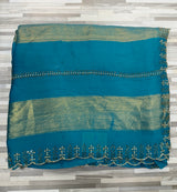Elegant Contrast Golden Border Sarees – Multiple Colors