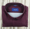 Craze Pure Linen Men’s Shirt – Deep Wine Burgundy | Solid Shirt