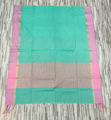 Pastel Contrast Self-Stripe Sarees