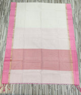 Pastel Contrast Self-Stripe Sarees