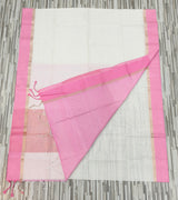 Pastel Contrast Self-Stripe Sarees