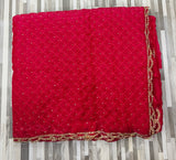 Designer Embroidered Saree Collection – Diamond Pattern with Zari Border