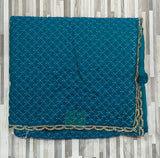 Designer Embroidered Saree Collection – Diamond Pattern with Zari Border