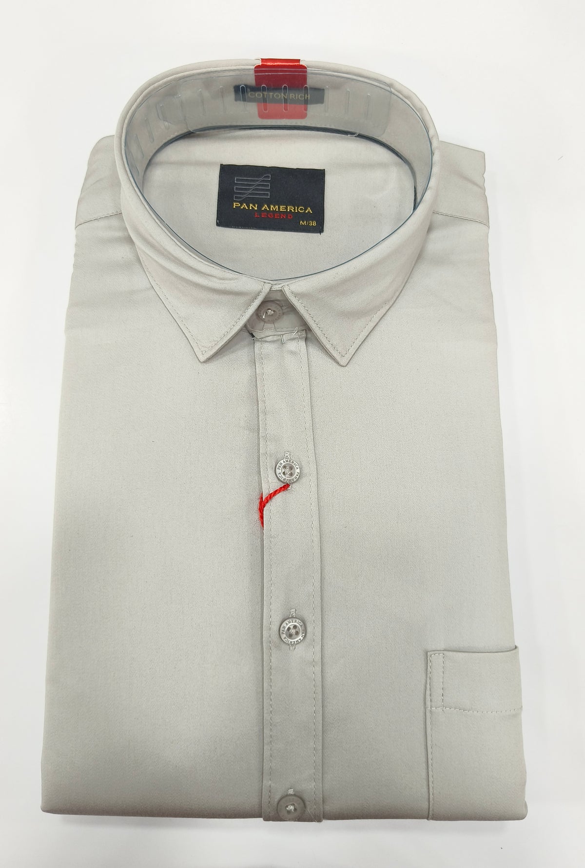 Pan America Legend Men’s Solid Shirt – Off White