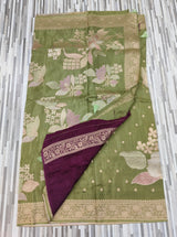 Floral Butta Designer Saree with Jacquard Border