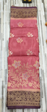 Product Title: Floral Zari Woven Silk Saree with Rich Designer Border