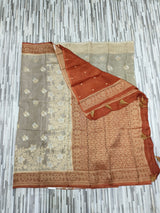 Product Title: Floral Zari Woven Silk Saree with Rich Designer Border
