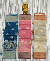 Product Title: Floral Zari Woven Silk Saree with Rich Designer Border
