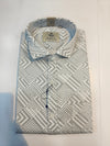 Siyaram’s Mozzo Neo Look Men’s Geometric Printed Shirt – White & Black